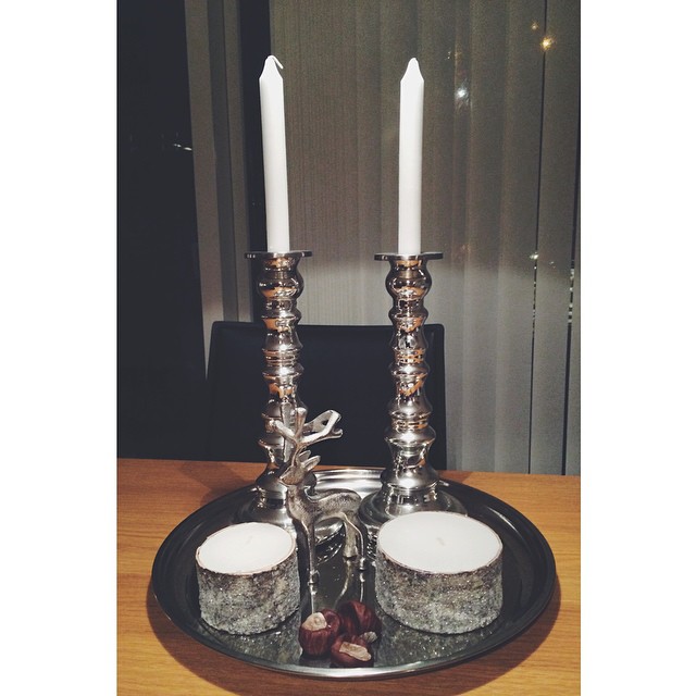 It's not #Christmas time unless there's #antlers decoration! #interior #decoration #deco #christmasdecoration #xmas #candles #silver #jul #hygge