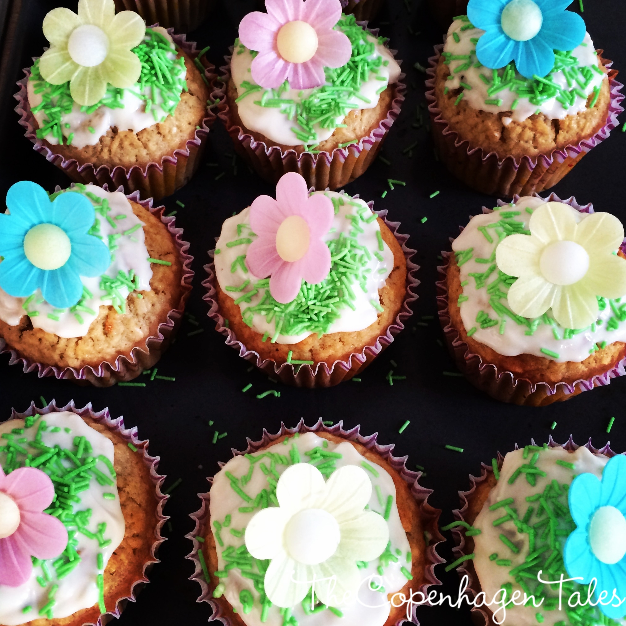 Easter cupcakes 2: Flowers